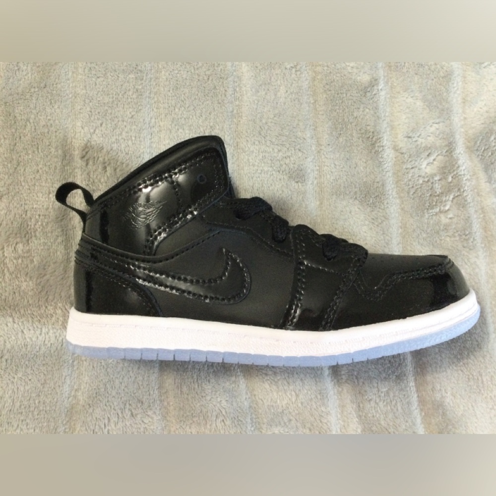 Nike Jordan 1 Mid Se Toddler Color Black/Dark Concord/White - Picture 10 of 15